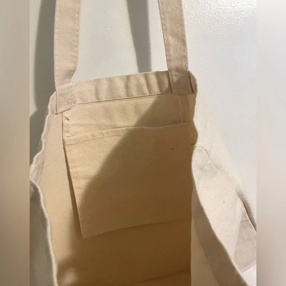 Canvas Tote Bags with Inner Pocket & Buckle Closure cotton polyester 12oz bag - Picture 3 of 4